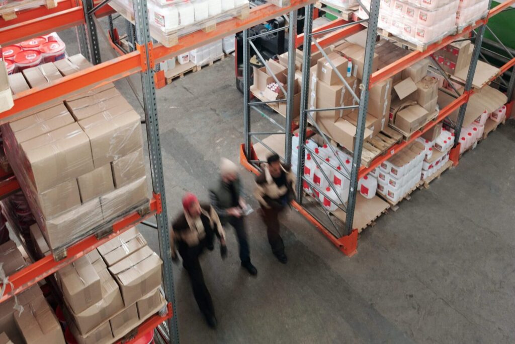 workers in a warehouse